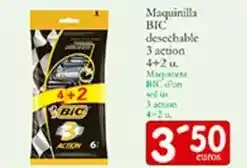 Supermercados Bip Bip Bic - maquinilla desechable 3 action oferta