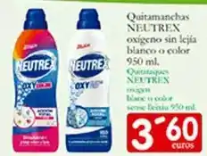 Supermercados Bip Bip Neutrex - quitamanchas oxígeno sin lejía blanco o color oferta