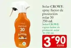 Supermercados Bip Bip Crowe - solar spray factor de protección 30 oferta