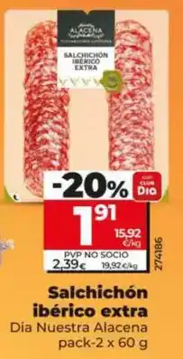 Dia Dia nuestra alacena - salchichon iberico extra oferta