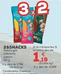 Kiwoko 2&snacks - helados perro oferta