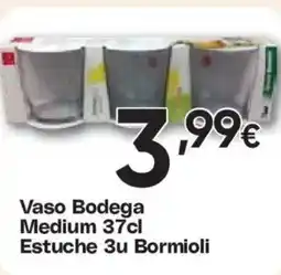Hiper FROIZ Vaso Bodega Medium Estuche 3u Bormioli oferta
