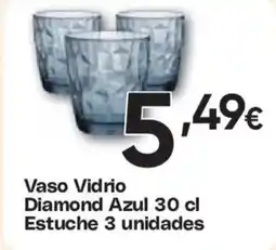 Hiper FROIZ Vaso Vidrio Diamond Azul Estuche oferta