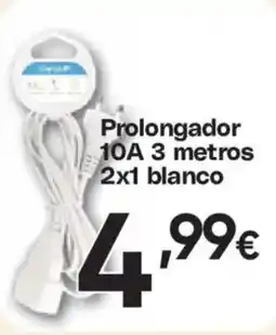 Hiper FROIZ Prolongador 10A 3 metros 2x1 blanco oferta