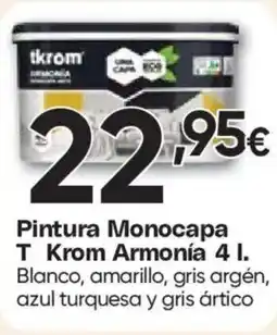 Hiper FROIZ TKROM Pintura Monocapa Armonía oferta
