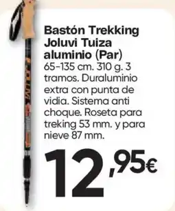 Hiper FROIZ Bastón Trekking Joluvi Tuiza aluminio (Par) oferta