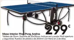 Hiper FROIZ Mesa Interior Ping-Pong Andina oferta