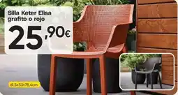 Hiper FROIZ Silla Keter Elisa grafito o rojo oferta
