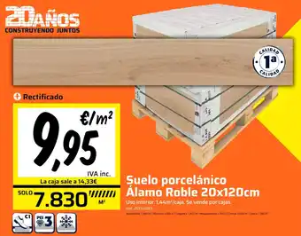 Suelo porcelánico wwwÁlamo Roble