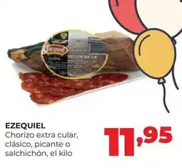 Alimerka Ezequiel - chorizo extra cular, clasico, picante o salchichon oferta