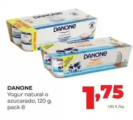 Alimerka Danone - yogur natural o azucarado oferta