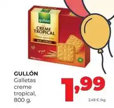 Alimerka Gullón - galletas creme tropical oferta