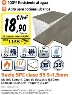Obramat Suelo SPC clase 33 5+1,5mm oferta