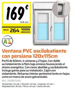 Obramat Ventana PVC oscilobatiente con persiana oferta