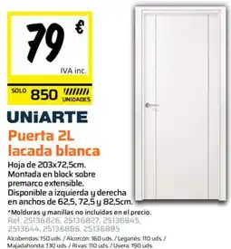 Obramat Puerta lacada blanca oferta