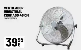 Ventilador industrial cromado 45 cm