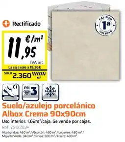 Obramat Suelo/azulejo porcelánico Albox Crema oferta