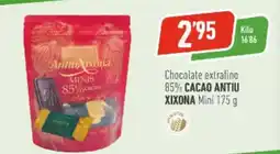Supermercados Deza Antiu xixona - chocolate extrafino 85% cacao antiu oferta