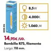 BricoCentro Garza - bombilla r7s, filamento oferta