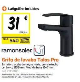 Obramat Grifo de lavabo Talos Pro oferta
