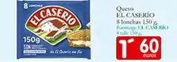 Supermercados Bip Bip El caserío - queso 8 lonchas oferta