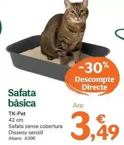 TiendAnimal Tk-pet - bandeja básica oferta