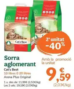TiendAnimal Cat's bes - arena aglomerante oferta