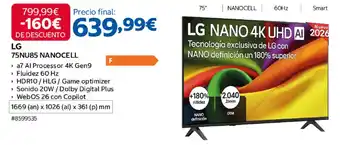 Costco LG 75NU85 NANOCELL oferta