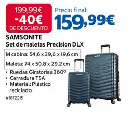 Costco SAMSONITE Set de maletas Precision DLX oferta