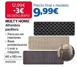 Costco MULTY HOME Alfombra pasillera oferta