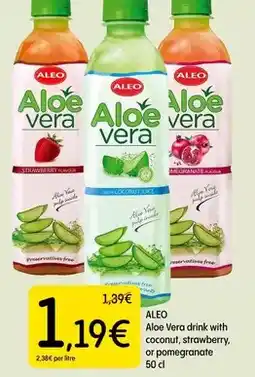 Dialprix Inside - aloe vera drink with coconut, strawberry, or pommegrante oferta