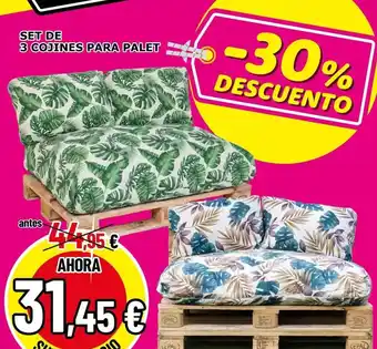 Set de 3 godines para palet