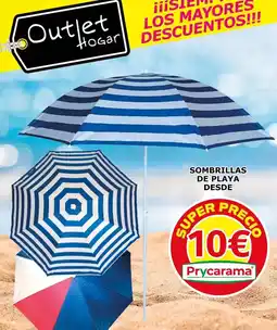 Outlet Hogar Sombrillas de playa oferta