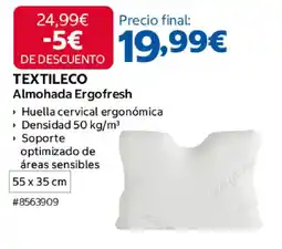 Costco TEXTILECO Almohada Ergofresh oferta