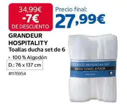 Costco GRANDEUR HOSPITALITY Toallas ducha set de 6 oferta