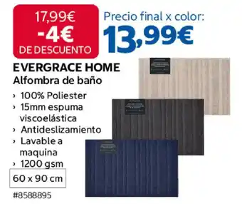 Costco EVERGRACE HOME Alfombra de baño oferta