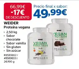Costco WEIDER Proteína vegana oferta
