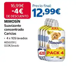 Costco MIMOSÍN Suavizante concentrado Caricias oferta