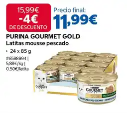 Costco PURINA GOURMET GOLD Latitas mousse pescado oferta