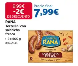 Costco RANA Tortellini con salchicha fresca oferta