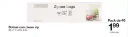 Zeeman Bolsas con cierre zip oferta
