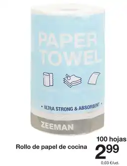 Zeeman Rollo de papel de cocina oferta