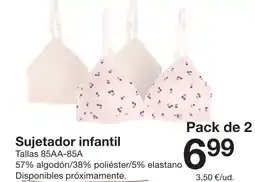 Zeeman Sujetador infantil oferta