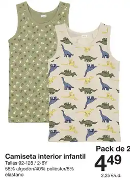 Zeeman Camiseta interior infantil oferta