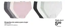 Zeeman Braguitas de cadera para mujer oferta
