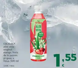 HiperDino COCALOCA aloe vera original, mango, fruta de la pasión, pi-guay o fresa oferta