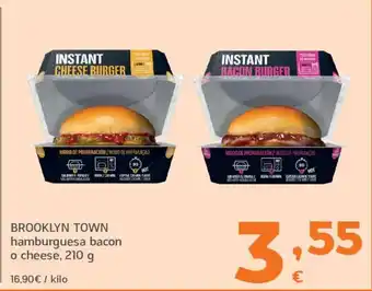 HiperDino BROOKLYN TOWN hamburguesa bacon o cheese oferta
