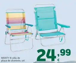 HiperDino MONTY B silla de playa de aluminio oferta