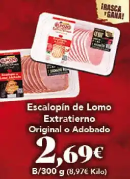 Gadis ELPOZO Escalopín de Lomo Extratierno Original o Adobado oferta