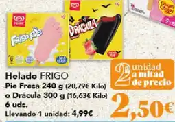 Gadis FRIGO Helado Pie Fresa o Drácula oferta